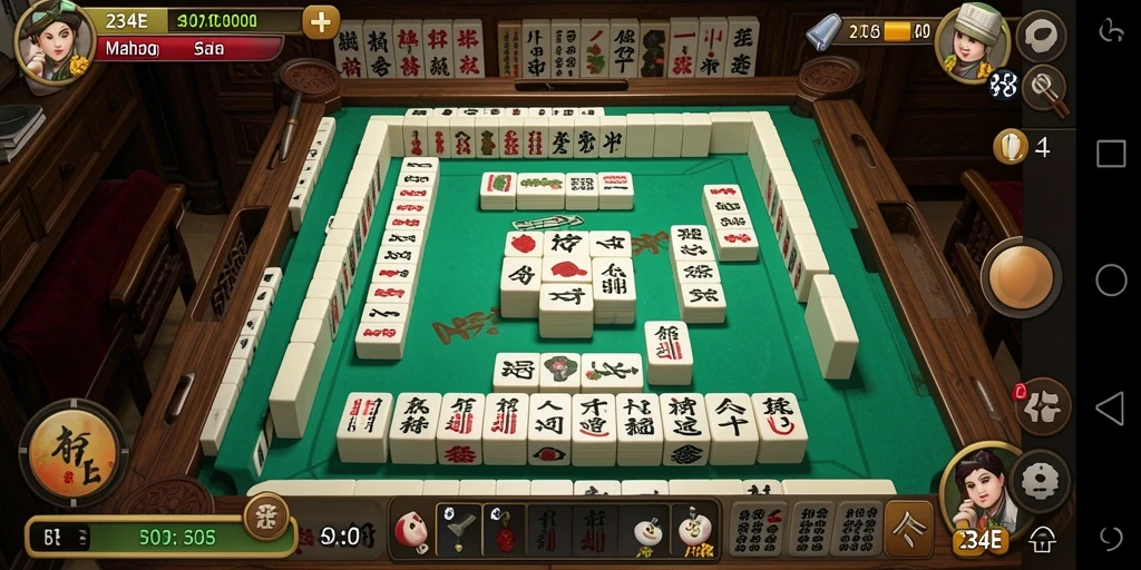 Screenshot permainan Mahjong 234E dengan grafik menarik dan responsif.