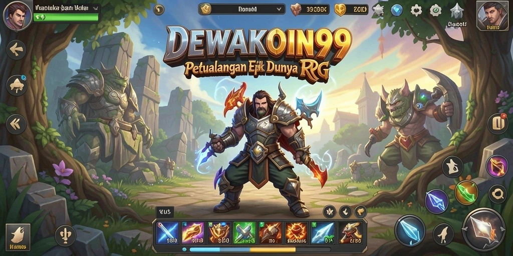 Screenshot gameplay DEWAKOIN99 menunjukkan pertarungan seru dan grafis menawan.