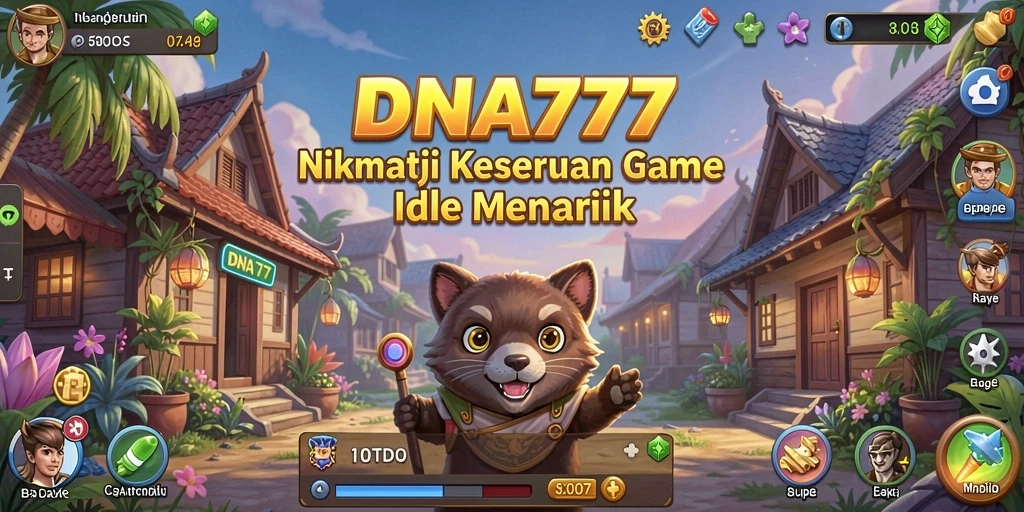 Tampilan gameplay seru dan menarik di DNA777 game Idle.