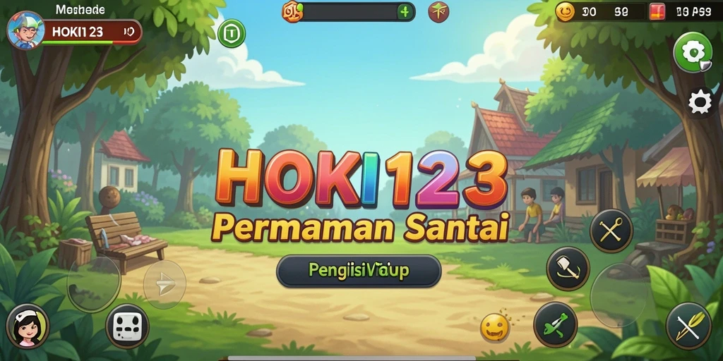 Screenshot utama HOKI123 menampilkan keseruan gameplay santai.