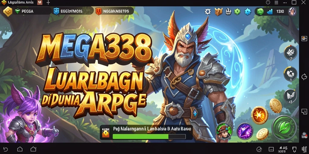 Screenshot gameplay MEGA338 yang menampilkan pertarungan epik dan grafis menawan.