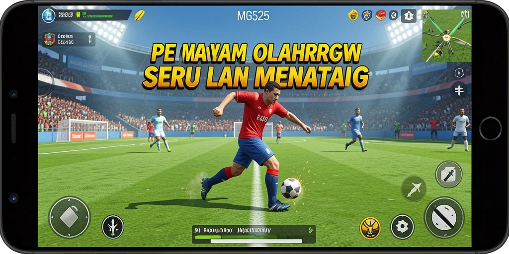 Tampilan utama gameplay MG525 menampilkan aksi olahraga yang seru dan kompetitif.