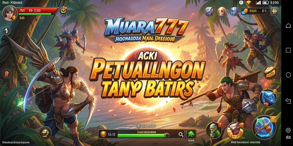 Tampilan aksi mendebarkan dalam MUARA777 dengan karakter dinamis.