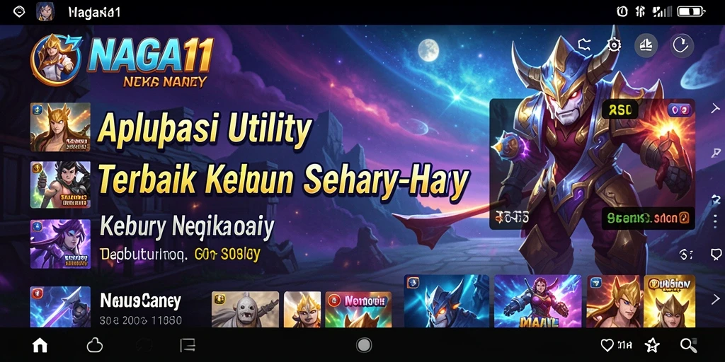 Tampilan utama NAGA11 yang menampilkan berbagai fitur utility.