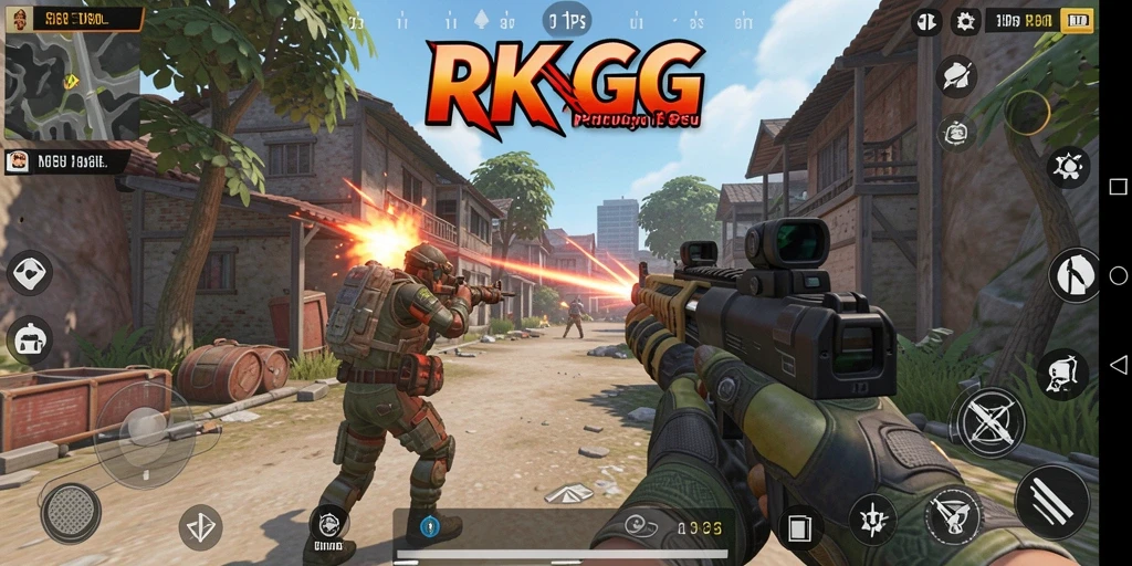 Screenshot RKGG menampilkan aksi pertempuran intens dan grafis yang menawan.