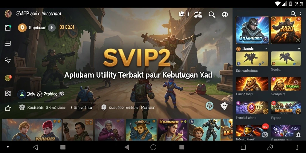 Tampilan utama SVIP2 menampilkan fitur-fitur Utility yang canggih.