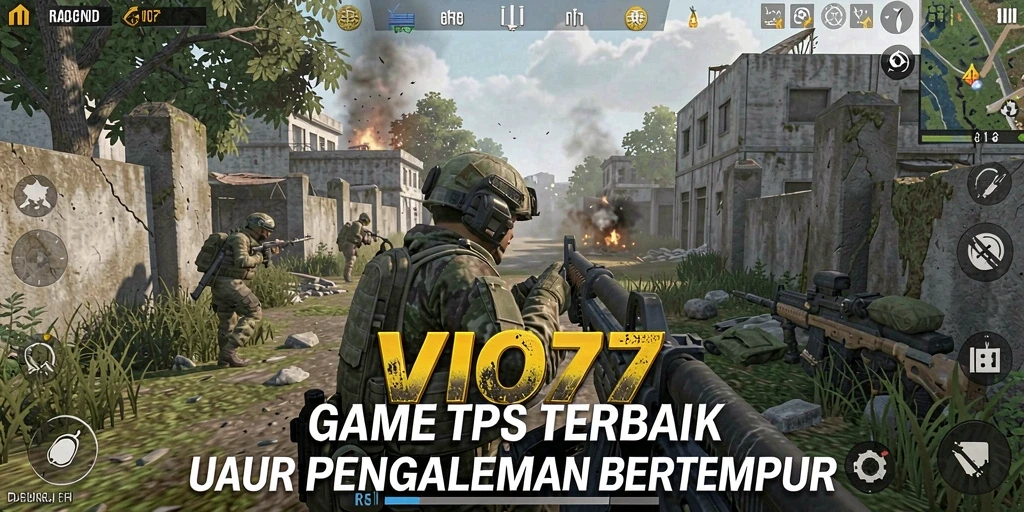 Screenshot VIO77 yang menampilkan aksi pertempuran yang seru di TPS.