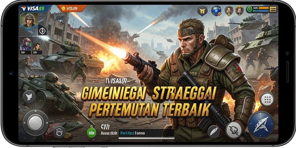 Screenshot menampilkan aksi seru dalam game strategi pertempuran.