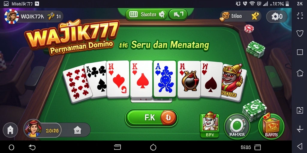 Tampilan gameplay seru di WAJIK777 yang memikat para pemain.