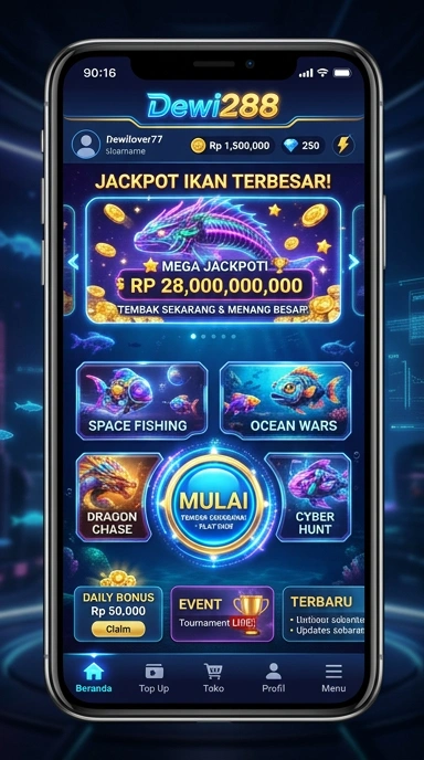Screenshot antarmuka dewi288 yang mudah digunakan.